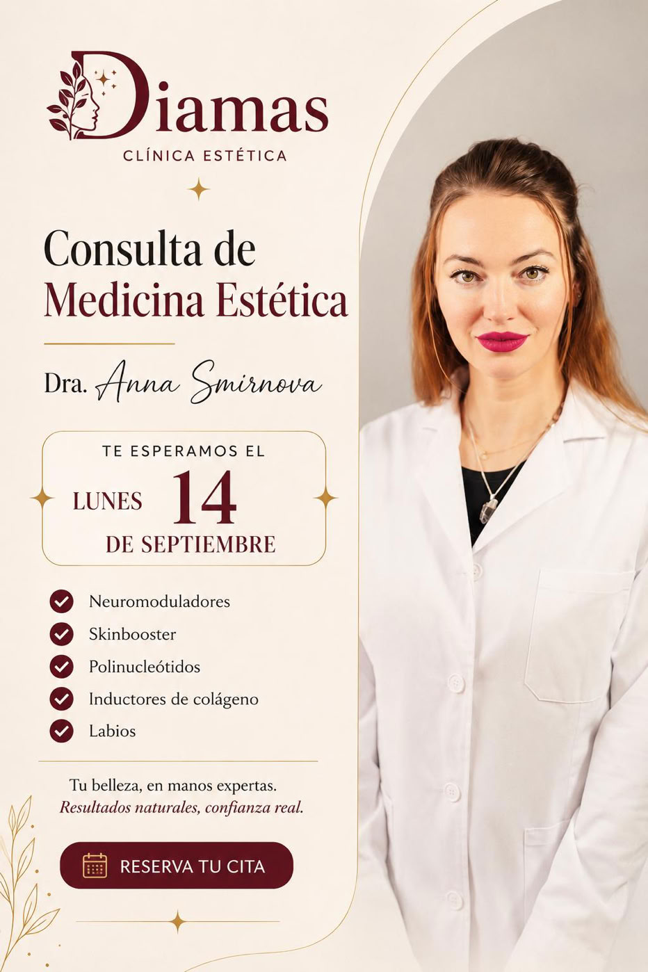 Medicina estética malaga. Diamas. Mesoterapia, skinbooster, labios, ojeras, bolsas, botox, acido hialurónico, arrugas de expresión, anna smirnova, medicina estética, centro autorizado junta de andalucia, vitaminas, lifting, arrugas de expresión, relleno de labios. BOTOX. ELIMINACIÓN DE GRASA.